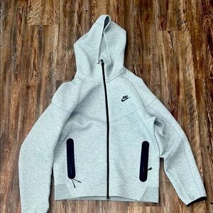 Nike Tech Gray Zip-Up Hoodie